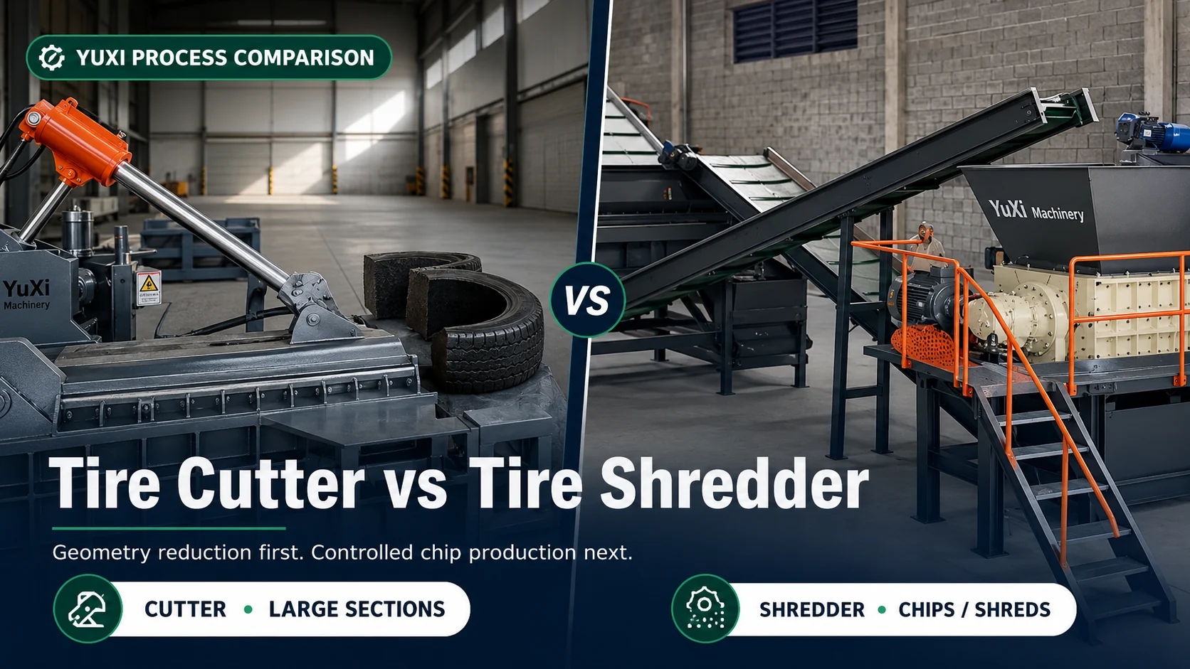Tire Cutter vs Tire Shredder: Key Differences